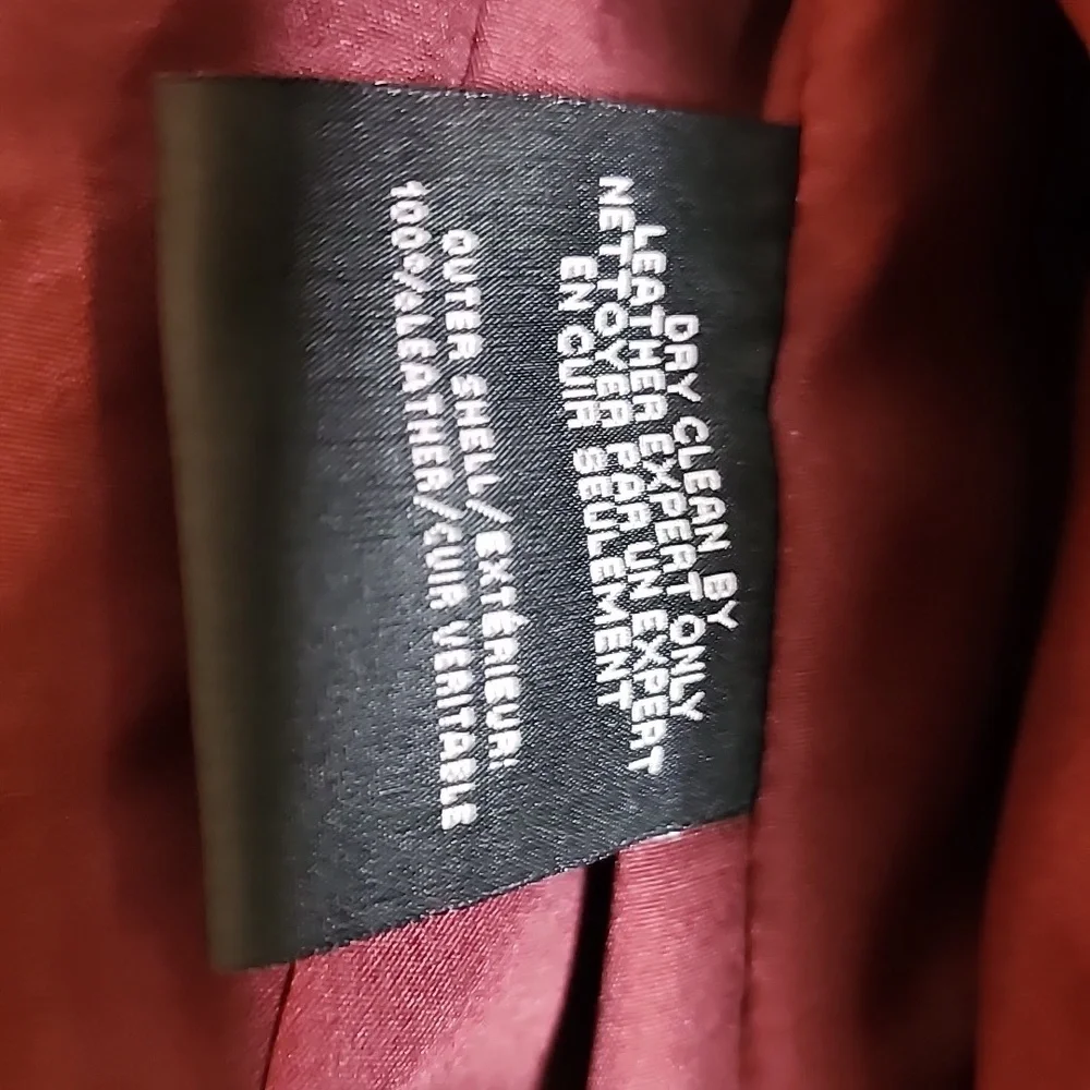 NEW LaMarque Laetica Burgundy Leather Suede Moto Biker Jacket Luxury Celeb Style - Picture 4 of 14